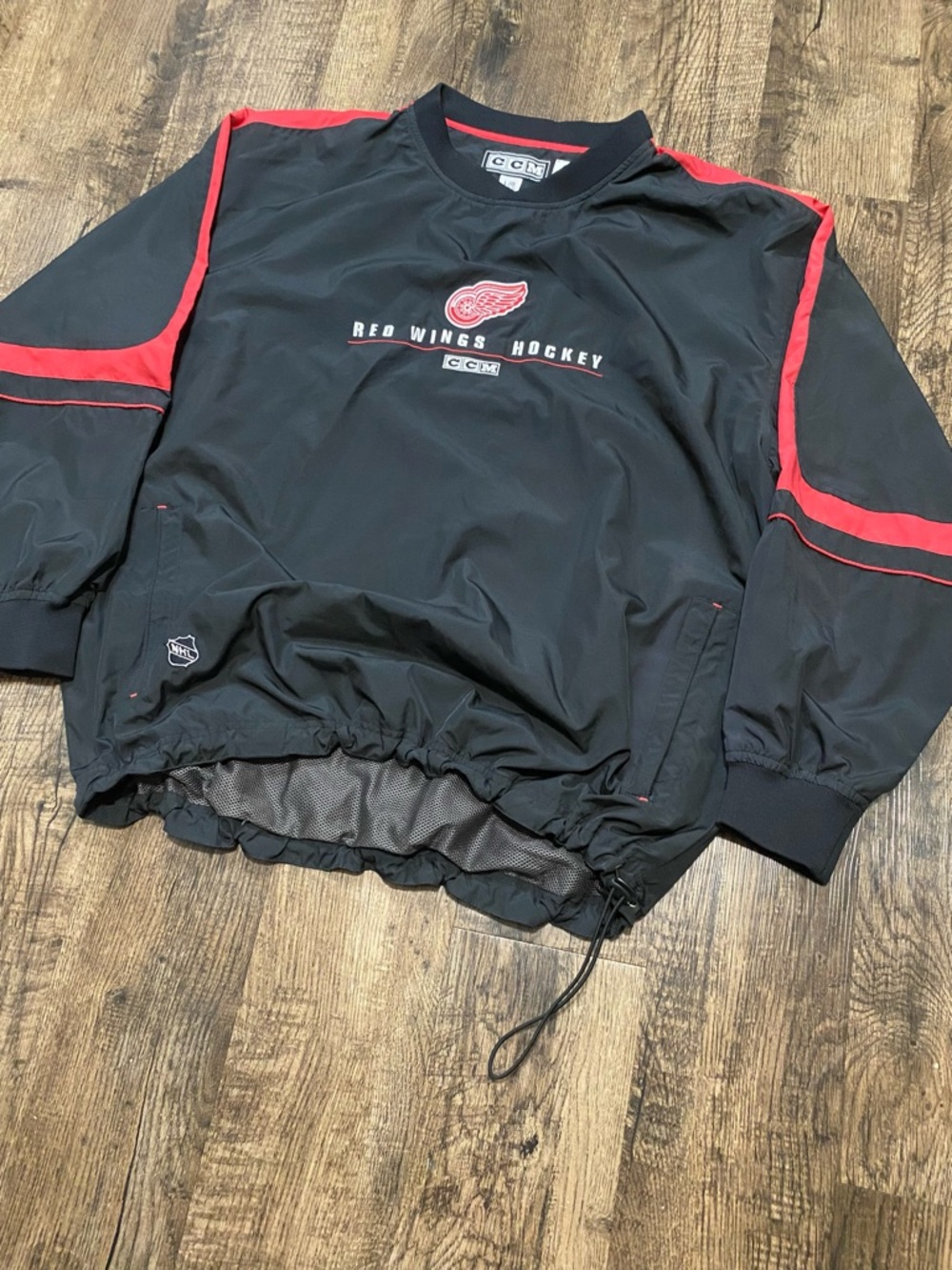 CCM Black and Red Detroit Red Wings Pullover